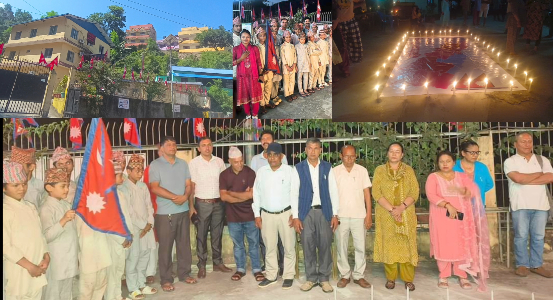 गजुरी गाउँपालिकाको प्राङ्गणमा दिप प्रज्वलन गरि संविधान दिवस मनाइयो